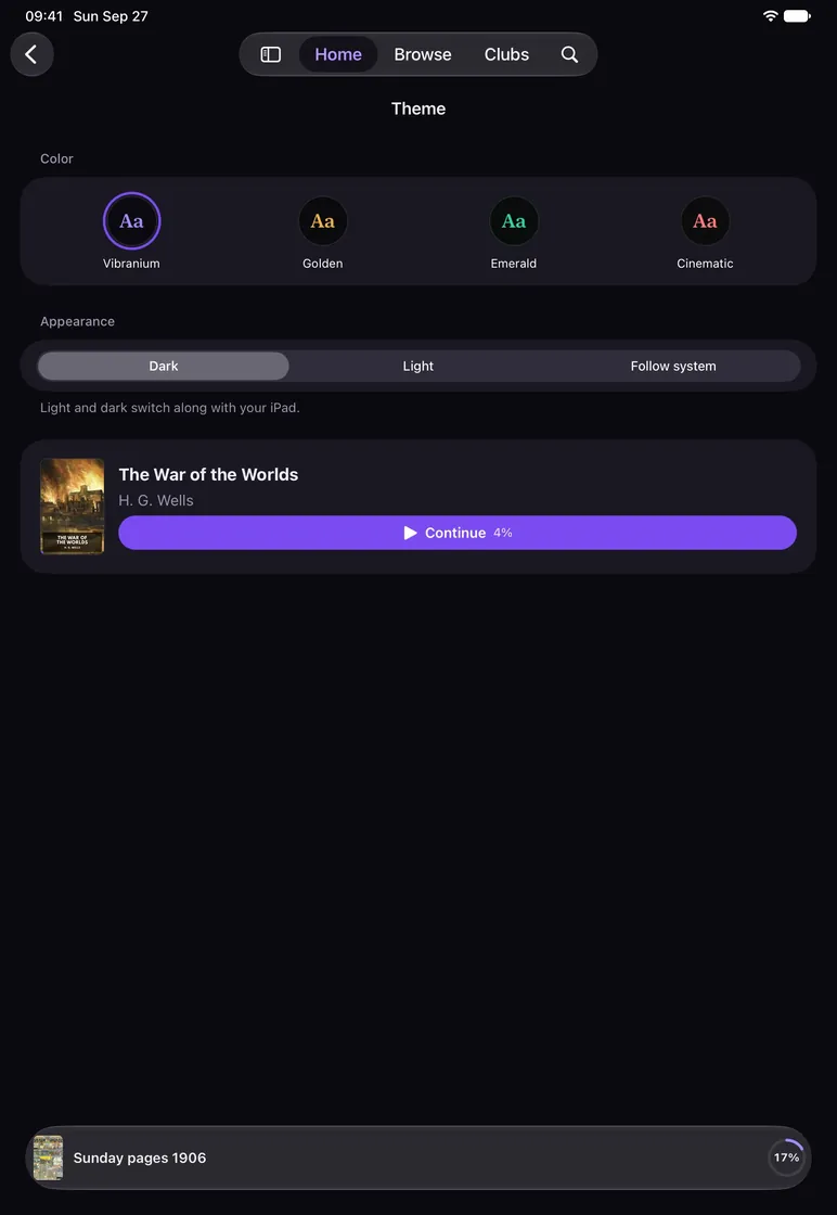 NoirPanther on iPad